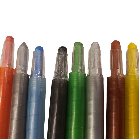 Vintage Sanrio Hello Kitty Twist Up Crayon Set Year 2000 1976 Hello Kitty Pencil - Picture 4 of 15